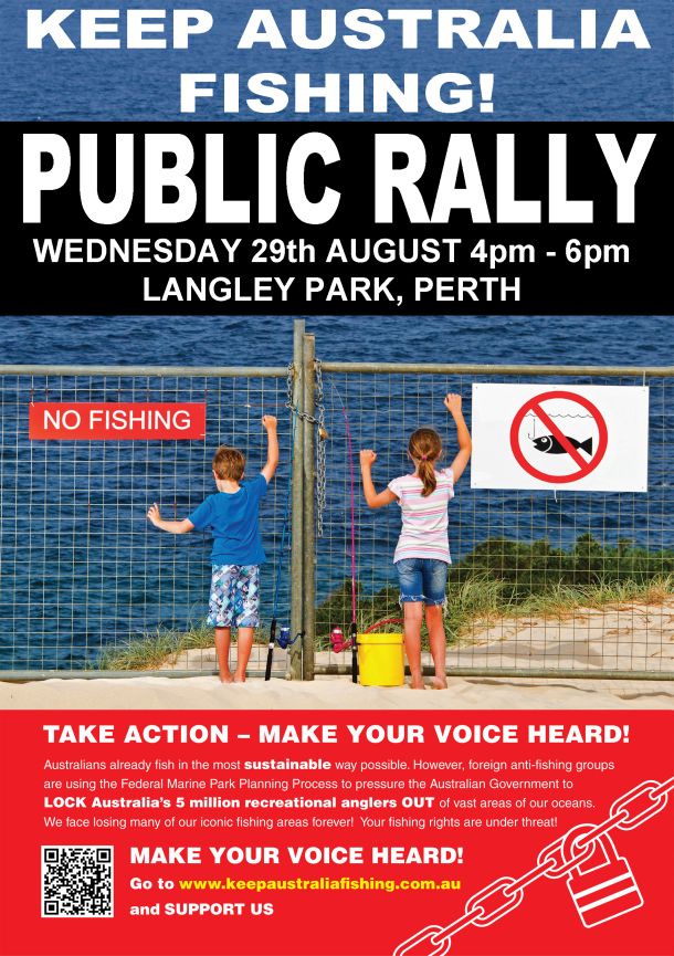 Keep Australia Fishing rally this month